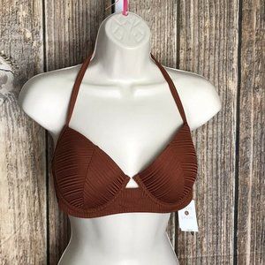 34C Shade & Shore "Cabana" NWT Swimsuit Bikini Top